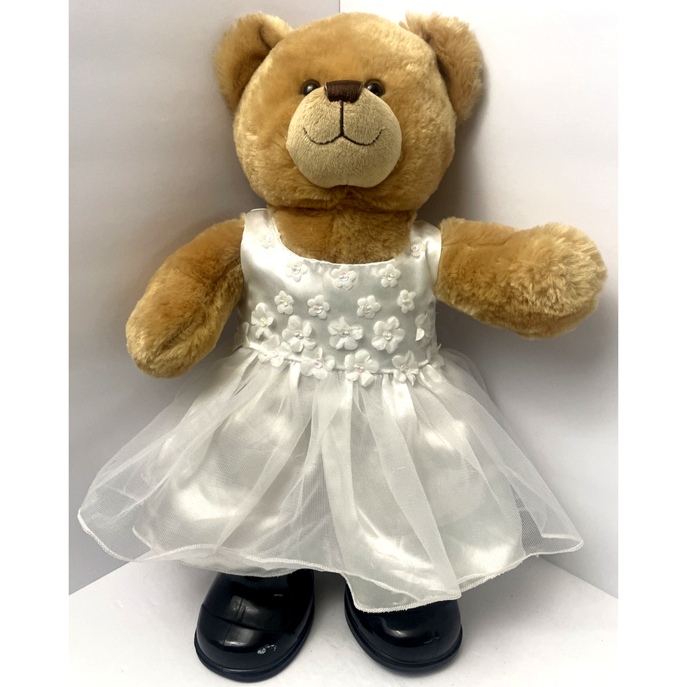 Build-A-Bear Brown Tan Teddy Bear Plush 16" Stuffed Animal Toy BAB Workshop
